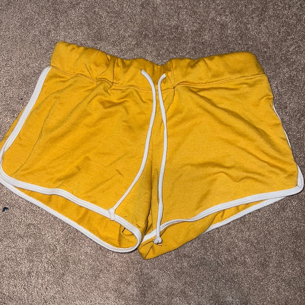 Mustard yellow shorts